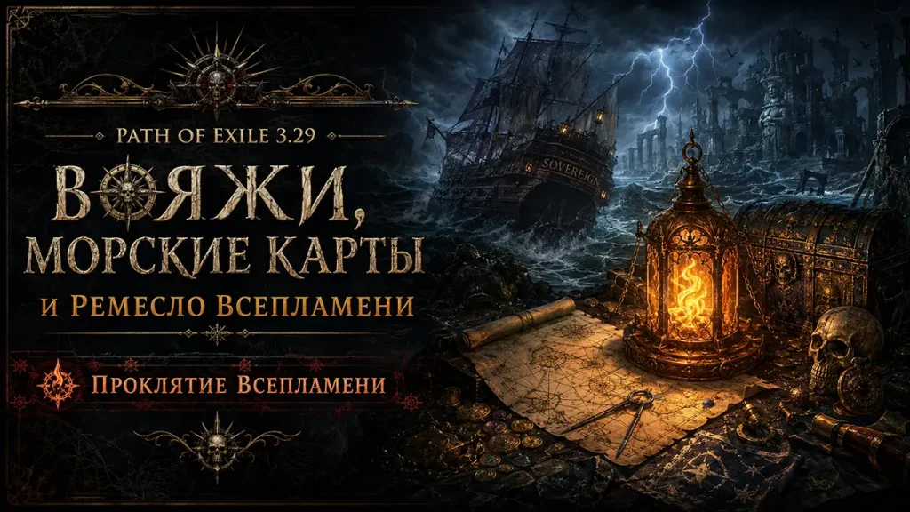 Вояжи, морские карты и ремесло Всепламени в Path of Exile 3.29