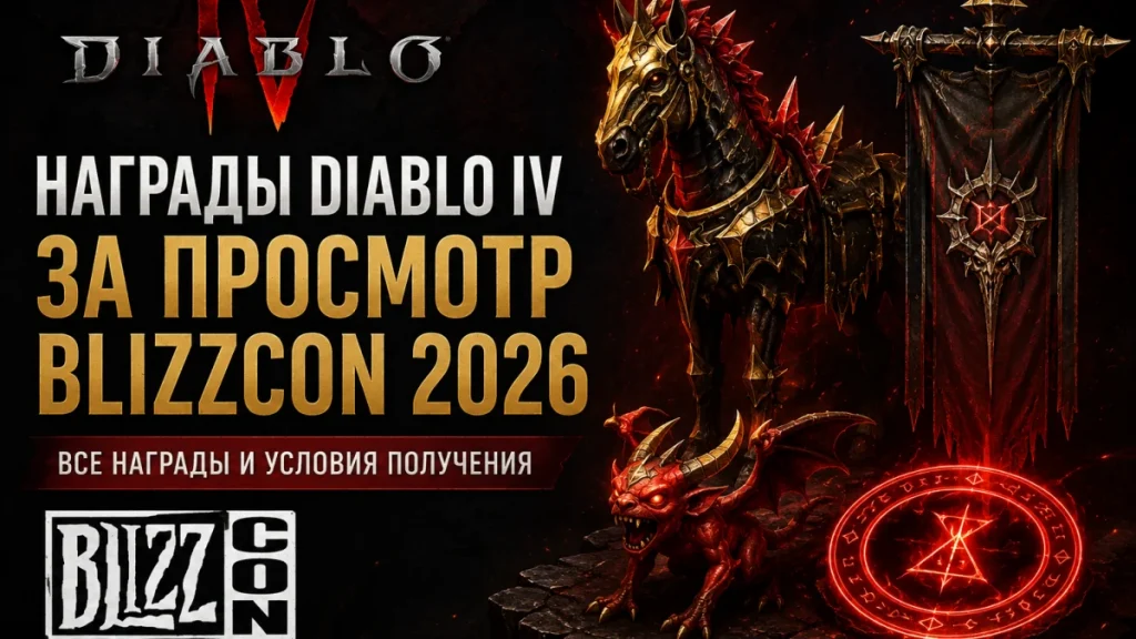 Награды Diablo IV за просмотр BlizzCon 2026