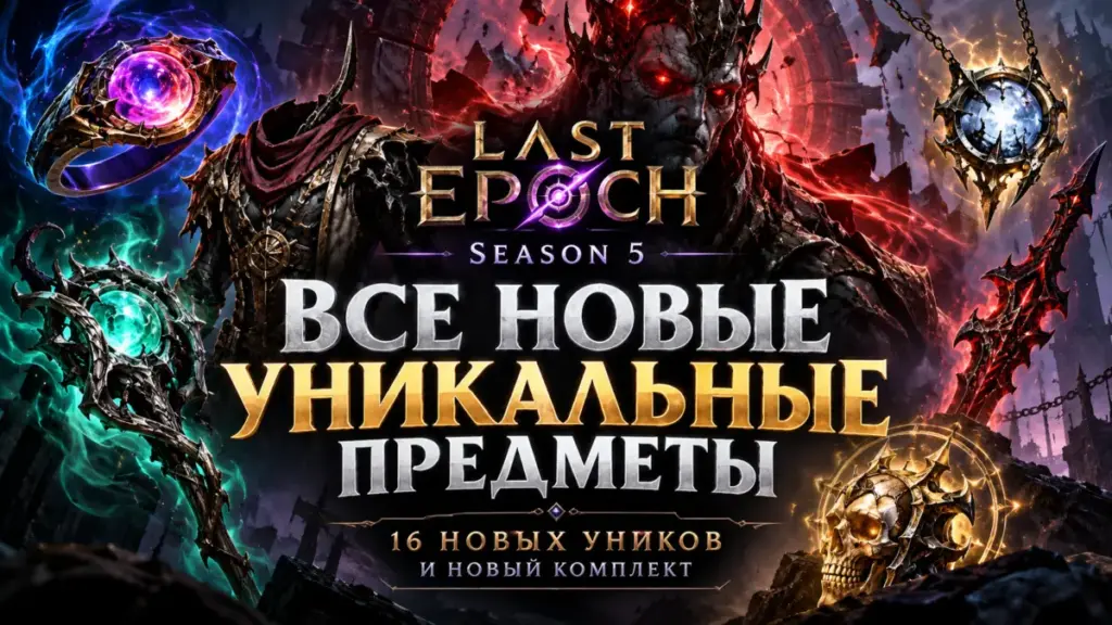 Уникальные предметы Last Epoch Season 5 — новые предметы сезона 5