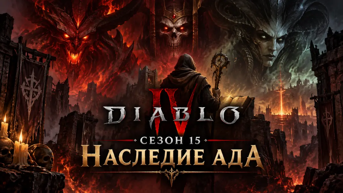 15 сезон Diablo IV Наследие Ада — Диабло, Баал и Мефисто