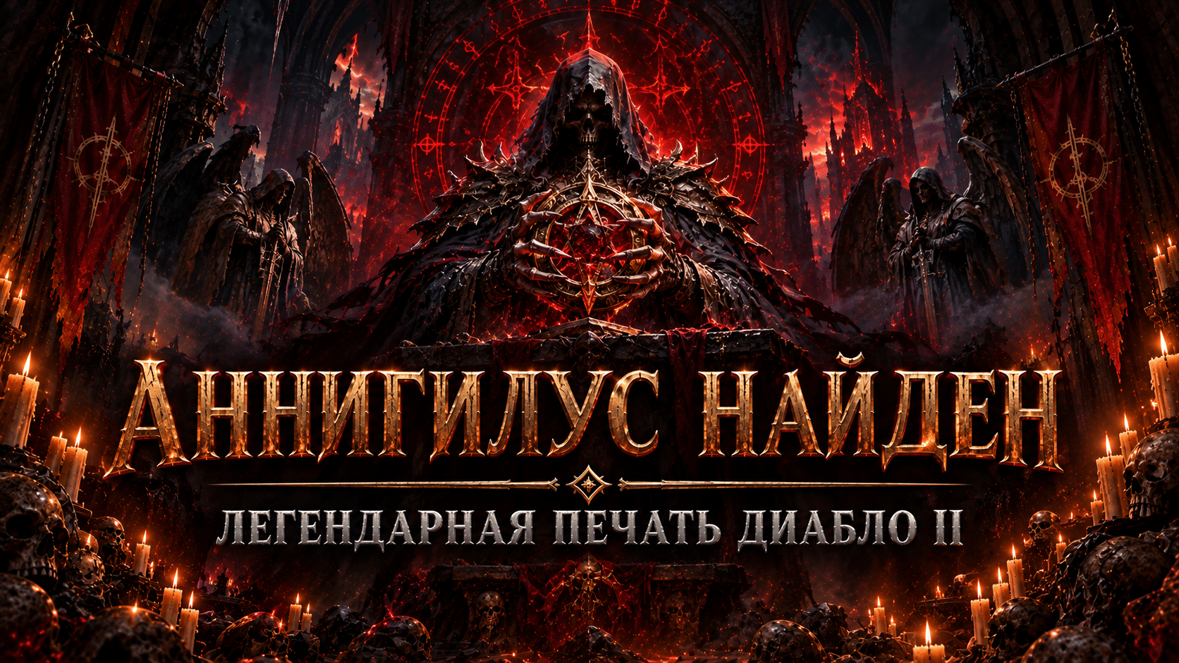 Diablo IV Annihilus — светящаяся печать у ног исполинского отголоска Диабло