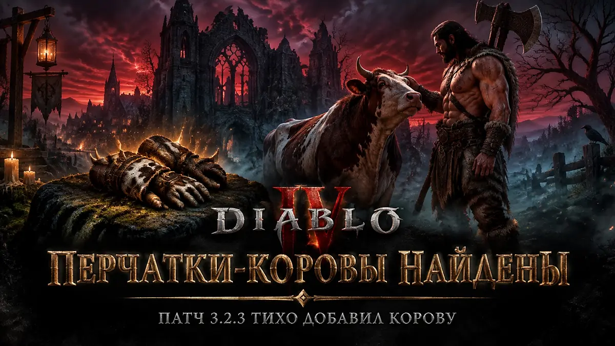 Diablo IV Bovine: корова в Старом Тристраме и коровья броня