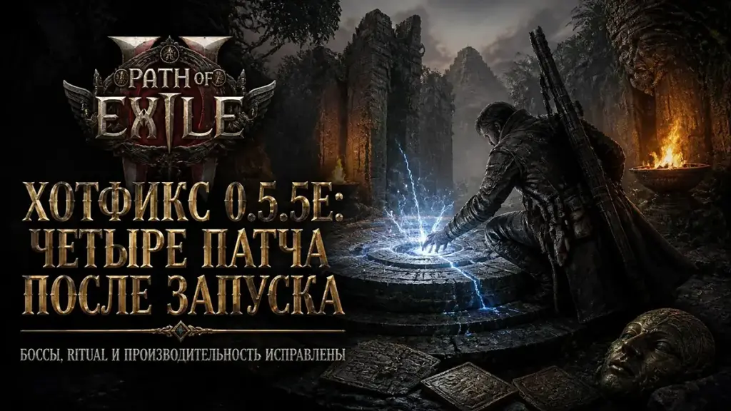 Обложка новости Path of Exile 2 0.5.5e — патчи после «Запретных ритуалов»